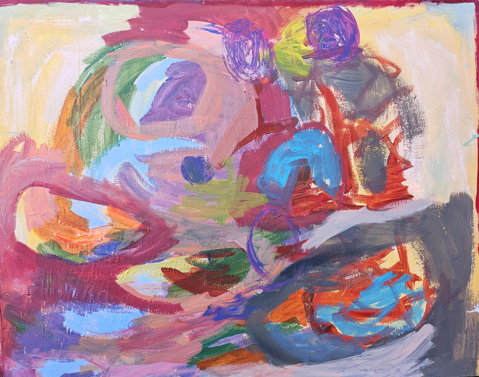 Pere sõidab puhkusele, 140x110, 2025 – 800 eur